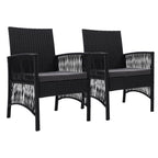 Gardeon 2PC Outdoor Wicker Lounge Chairs