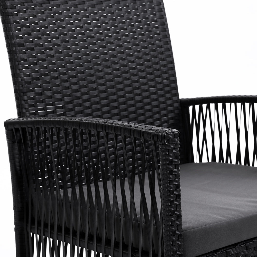 Gardeon 2PC Outdoor Wicker Lounge Chairs