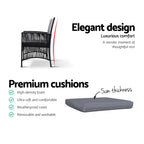 Gardeon 2PC Outdoor Wicker Lounge Chairs