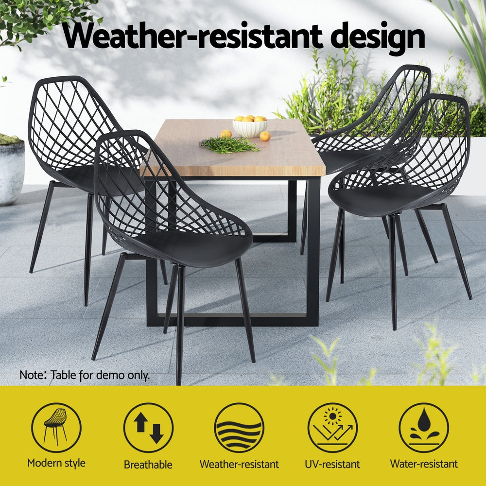 Gardeon 4PC Durable Indoor/Outdoor Dining Chairs