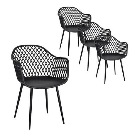 Gardeon Stylish 4PC Outdoor Dining Chairs