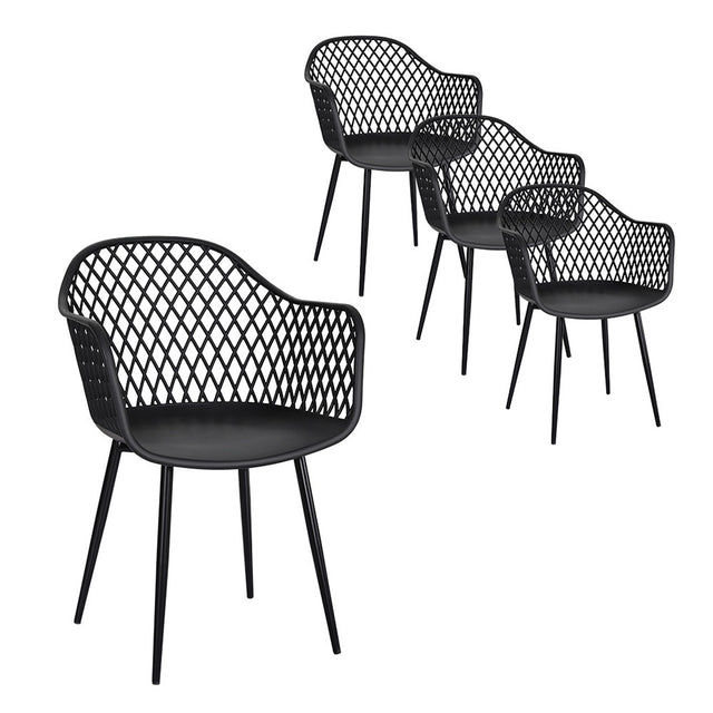 Gardeon Stylish 4PC Outdoor Dining Chairs