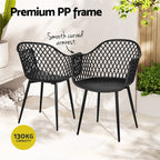 Gardeon Stylish 4PC Outdoor Dining Chairs