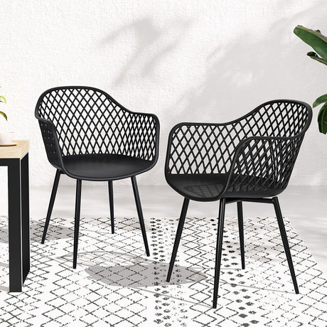 Gardeon Stylish 4PC Outdoor Dining Chairs
