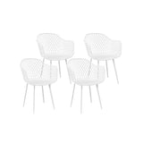 Gardeon White 4PC Outdoor Dining Chairs
