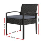 Gardeon Luxury Outdoor Wicker Lounge Chair