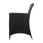 Gardeon Outdoor Rattan Bistro Set with Cushions