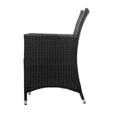 Gardeon Outdoor Rattan Bistro Set with Cushions