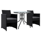 Gardeon Elegant 3PC Rattan Bistro Set