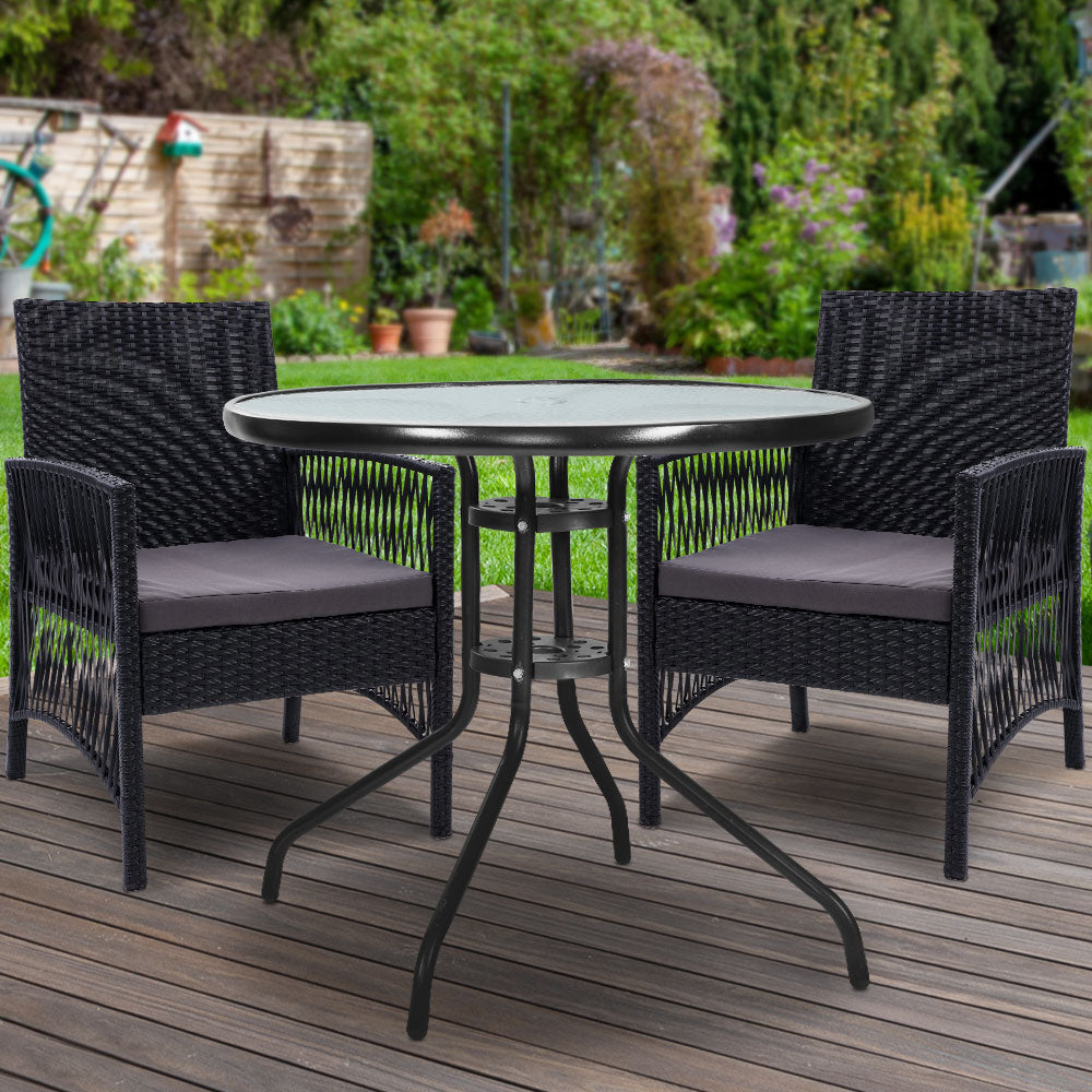 Gardeon Elegant 3PC Outdoor Bistro Set
