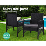 Gardeon Elegant 3PC Outdoor Bistro Set
