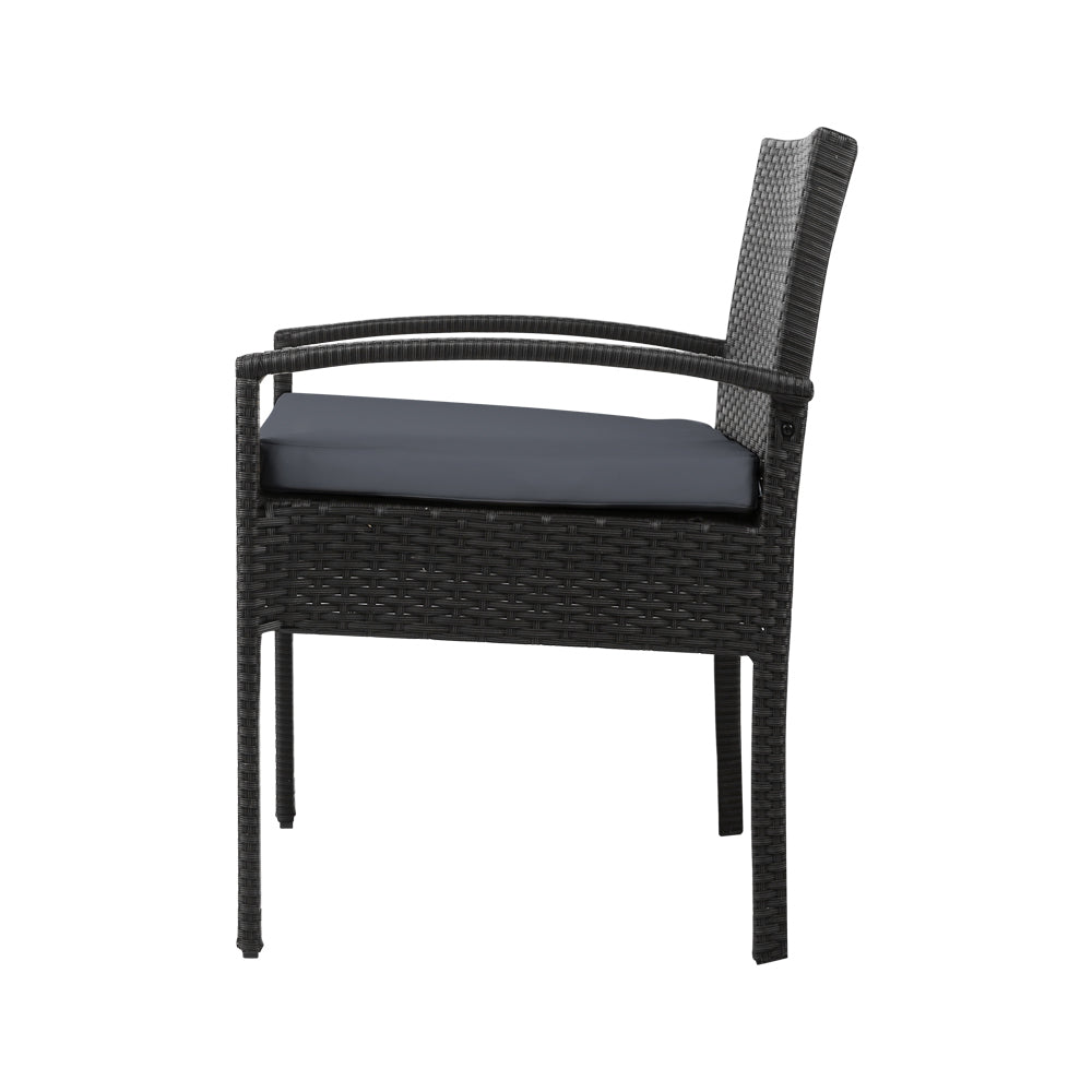 Gardeon Elegant 3-Piece Rattan Bistro Set