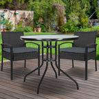 Gardeon Elegant 3-Piece Rattan Bistro Set