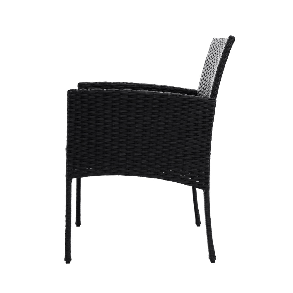 Gardeon Elegant 3-Piece Rattan Bistro Set