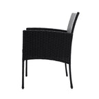 Gardeon Elegant 3-Piece Rattan Bistro Set