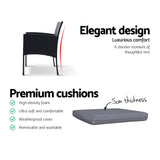 Gardeon Elegant 3-Piece Rattan Bistro Set