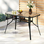 Gardeon 120CM Rust-Resistant Outdoor Dining Table