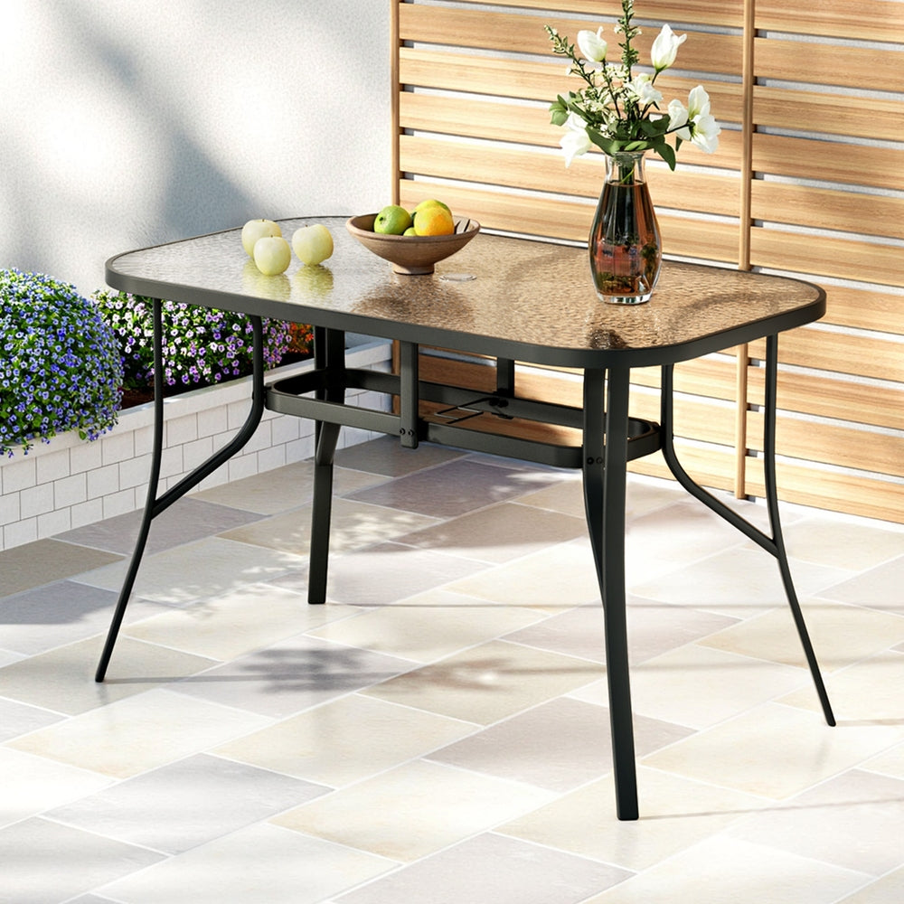 Gardeon 120CM Rust-Resistant Outdoor Dining Table
