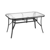 Gardeon 140CM Black Outdoor Dining Table