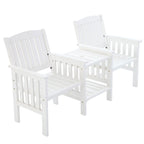 Gardeon Rustic Outdoor Loveseat & Table Set