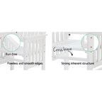 Gardeon Rustic Outdoor Loveseat & Table Set