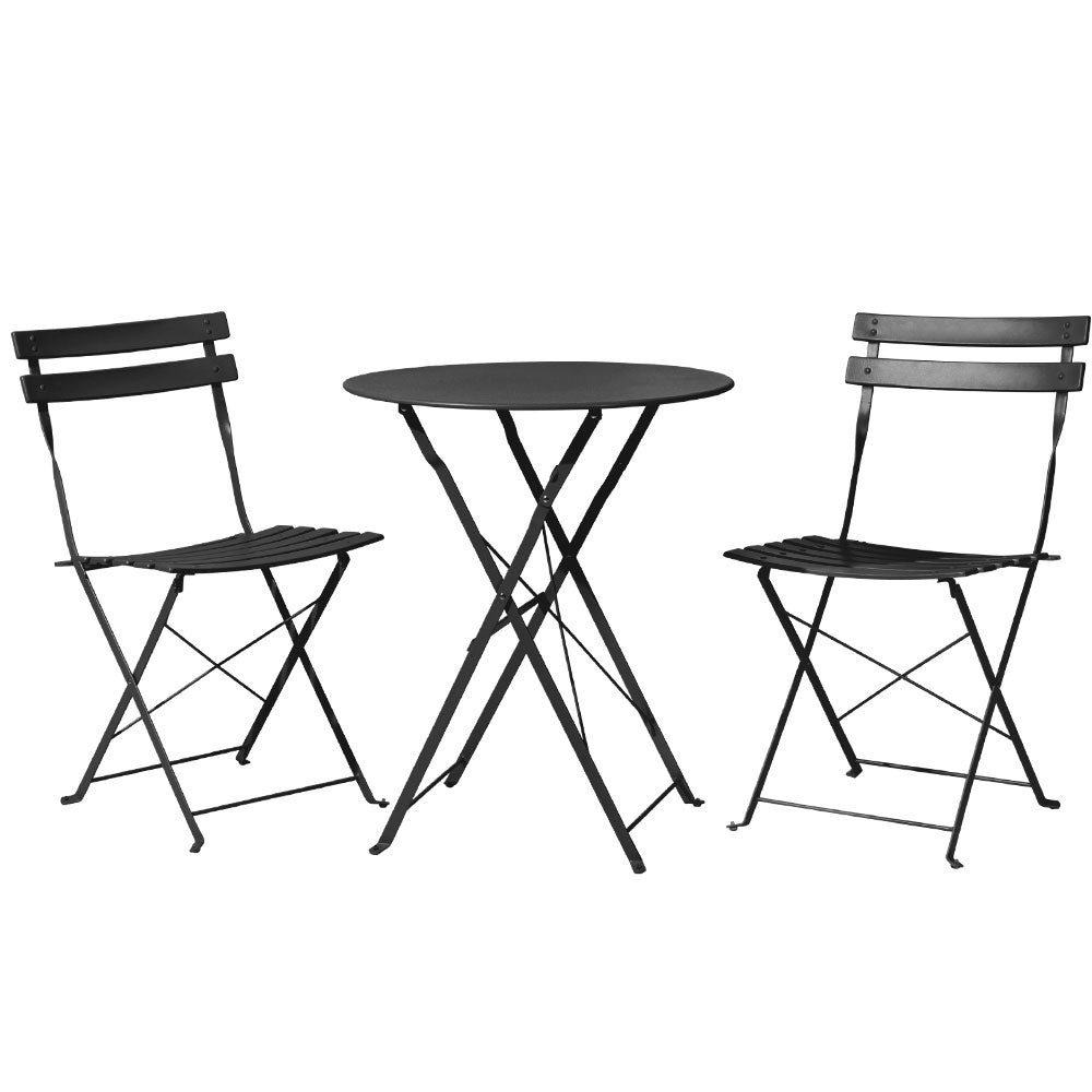Gardeon 3-Piece Steel Outdoor Bistro Set