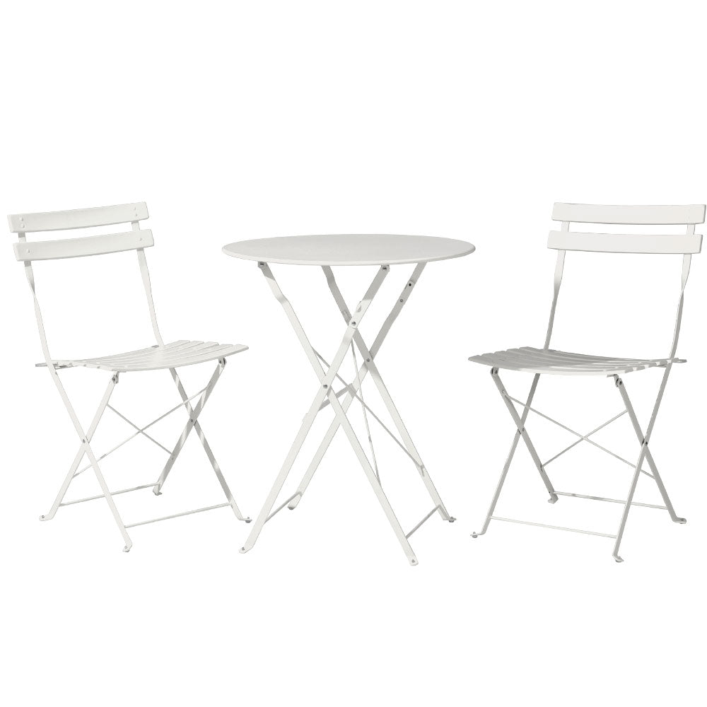 Gardeon 3-Piece Steel Outdoor Bistro Set