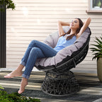 Gardeon Rotatable Papasan Wicker Chair