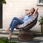 Gardeon Rotatable Papasan Wicker Chair