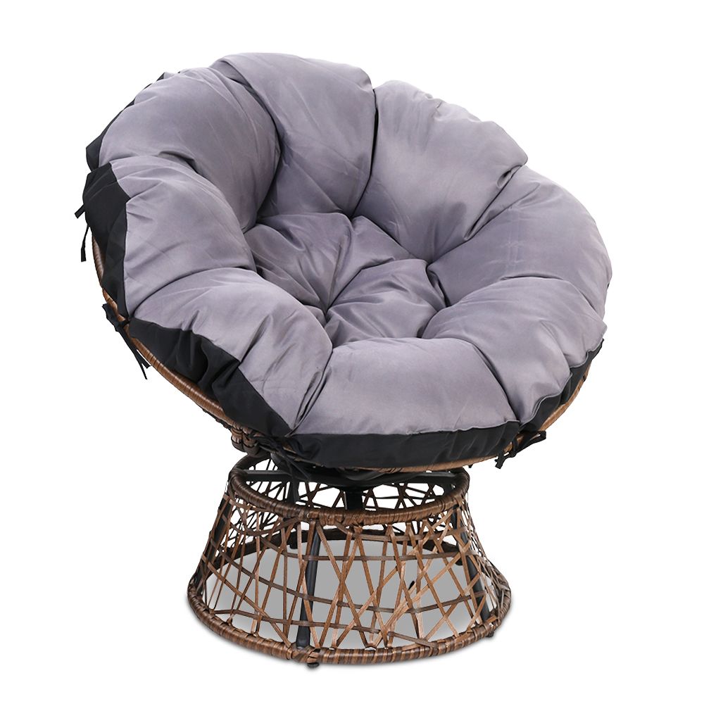 Gardeon Rotatable Papasan Wicker Chair