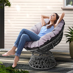 Gardeon Rotatable Papasan Wicker Chair