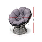 Gardeon Rotatable Papasan Wicker Chair