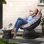 Gardeon PE Wicker Papasan Chair & Table Set