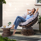 Gardeon PE Wicker Papasan Chair & Table Set