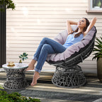 Gardeon PE Wicker Papasan Chair & Table Set