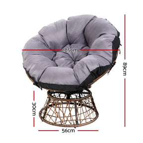 Gardeon Outdoor Wicker Papasan Lounge Set