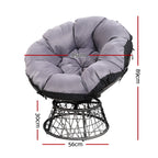 Gardeon Papasan Chair & Side Table Set