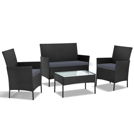 Gardeon Stylish 4-Seater Outdoor Sofa Set