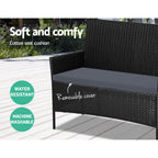 Gardeon Stylish 4-Seater Outdoor Sofa Set