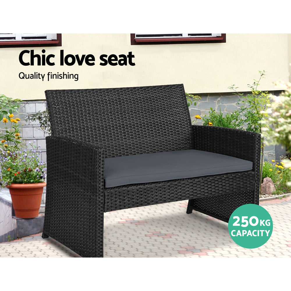 Gardeon 4-Piece Rattan Sofa Set