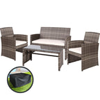 Gardeon 4-Piece Stylish Rattan Sofa Set