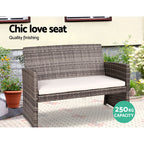Gardeon 4-Piece Stylish Rattan Sofa Set