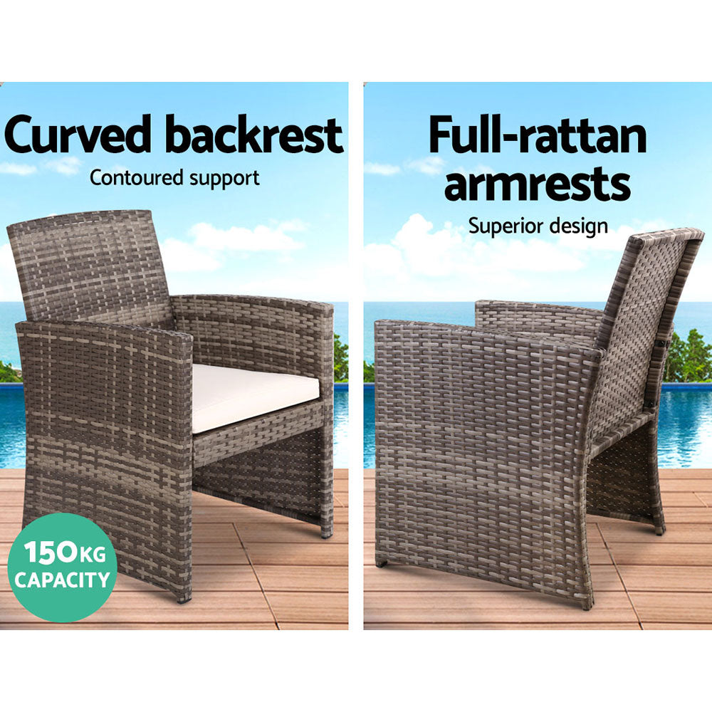 Gardeon 4-Piece Stylish Rattan Sofa Set