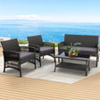 Gardeon Elegant 4PCS Wicker Sofa Set