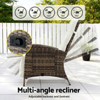 Gardeon Adjustable Outdoor Recliner Chair