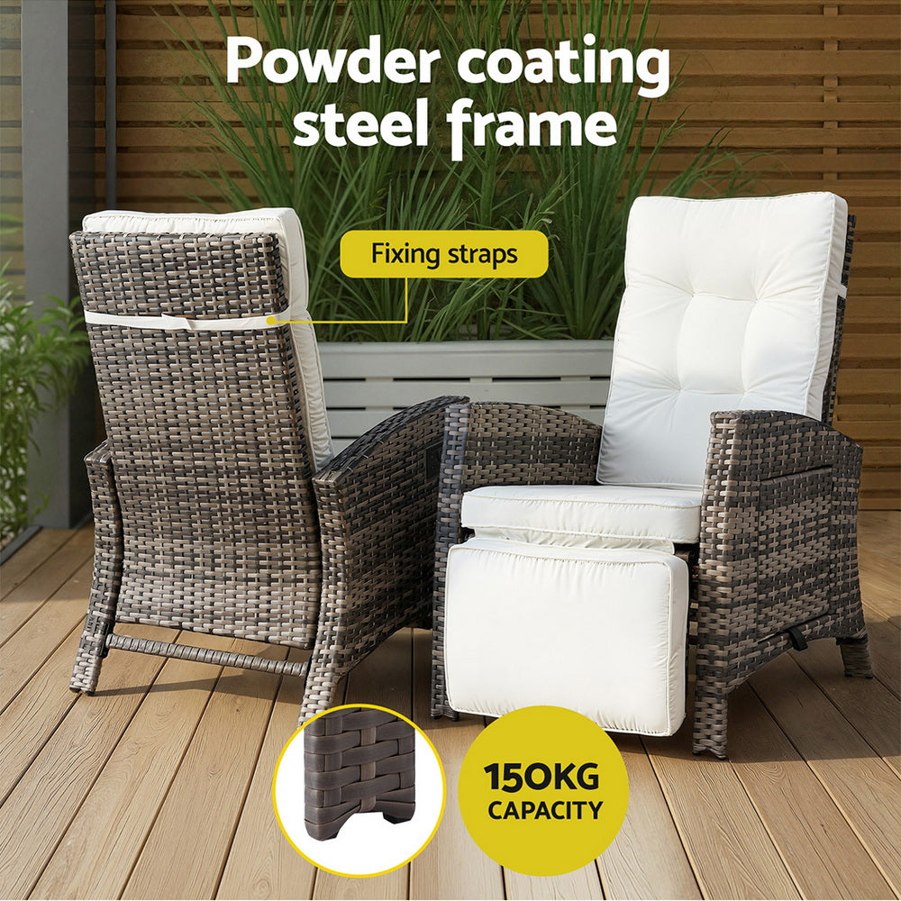 Gardeon Adjustable Outdoor Recliner Chair