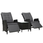 Gardeon Adjustable Wicker Recliner Chair Set