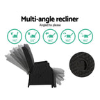 Gardeon Adjustable Wicker Recliner Chair