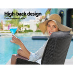 Gardeon Adjustable Wicker Recliner Chair