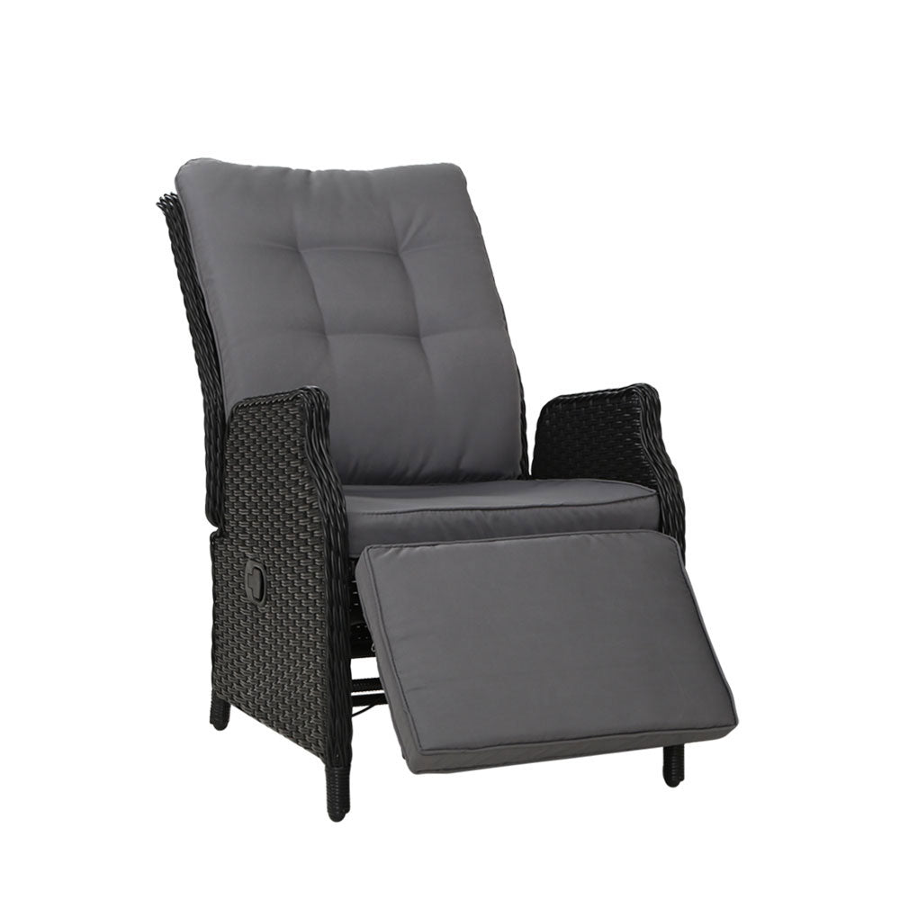 Gardeon Adjustable Wicker Recliner Chair